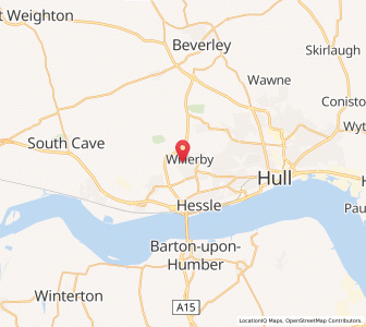 Map of Kirk Ella, EnglandEngland