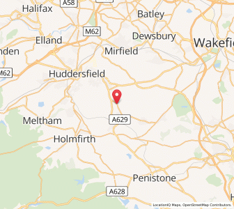 Map of Kirkburton, EnglandEngland
