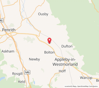 Map of Kirkby Thore, EnglandEngland