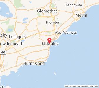 Map of Kirkcaldy, ScotlandScotland