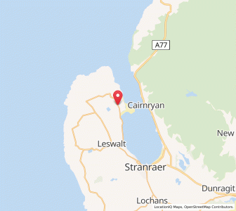 Map of Kirkcolm, ScotlandScotland