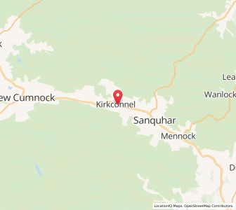 Map of Kirkconnel, ScotlandScotland