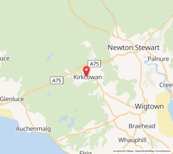 Map of Kirkcowan, ScotlandScotland