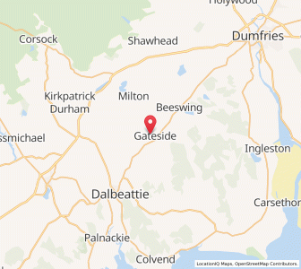 Map of Kirkgunzeon, ScotlandScotland