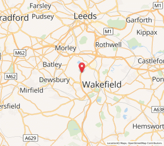 Map of Kirkhamgate, EnglandEngland