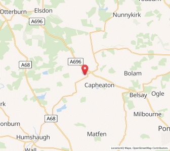 Map of Kirkharle, EnglandEngland