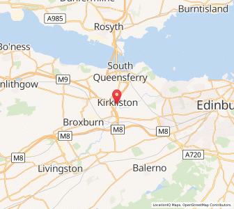 Map of Kirkliston, ScotlandScotland