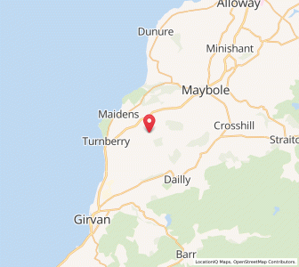 Map of Kirkoswald, ScotlandScotland