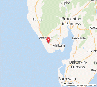 Map of Kirksanton, EnglandEngland
