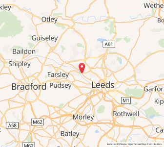 Map of Kirkstall, EnglandEngland