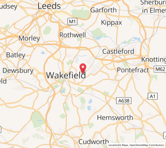 Map of Kirkthorpe, EnglandEngland