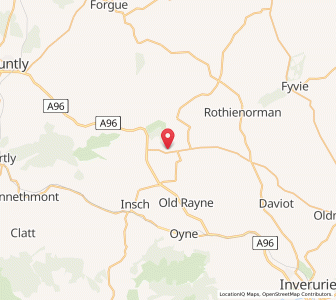 Map of Kirkton of Culsalmond, ScotlandScotland
