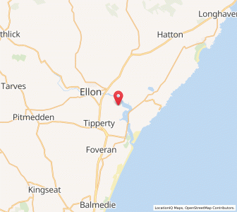 Map of Kirkton of Logie Buchan, ScotlandScotland