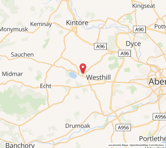 Map of Kirkton of Skene, ScotlandScotland