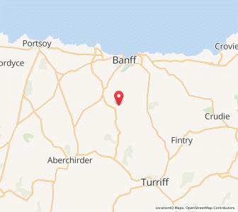 Map of Kirktown of Alvah, ScotlandScotland