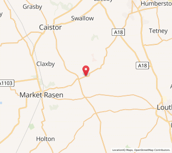 Map of Kirmond le Mire, EnglandEngland