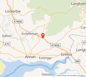Map of Kirtlebridge, ScotlandScotland