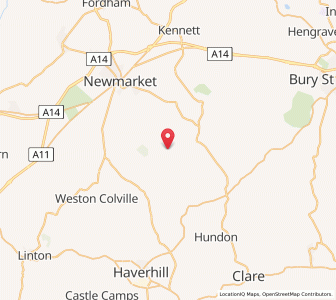 Map of Kirtling, EnglandEngland