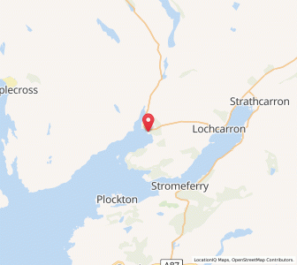 Map of Kishorn, ScotlandScotland