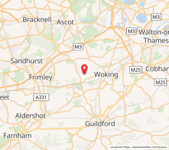 Map of Knaphill, EnglandEngland