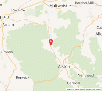 Map of Knarsdale, EnglandEngland