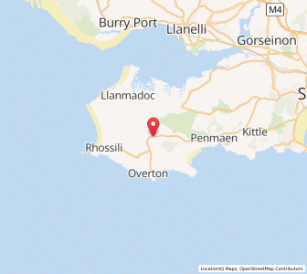 Map of Knelston, WalesWales