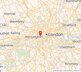 Map of Knightsbridge, EnglandEngland