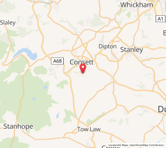 Map of Knitsley, EnglandEngland