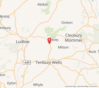 Map of Knowlegate, EnglandEngland