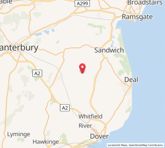 Map of Knowlton, EnglandEngland