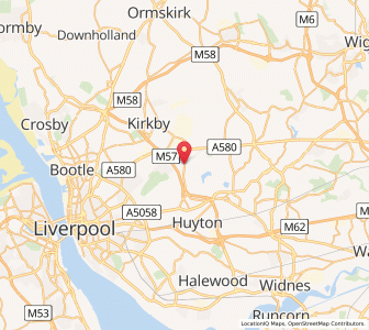 Map of Knowsley, EnglandEngland