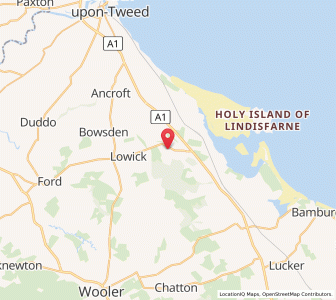 Map of Kyloe, EnglandEngland