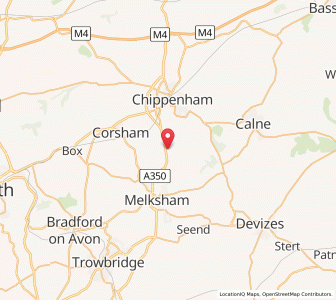 Map of Lacock, EnglandEngland