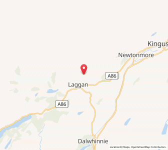 Map of Laggan, ScotlandScotland