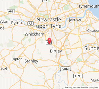 Map of Lamesley, EnglandEngland