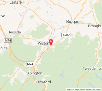 Map of Lamington, ScotlandScotland