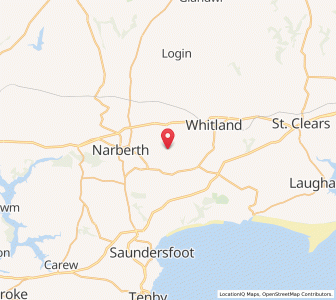 Map of Lampeter Velfrey, WalesWales