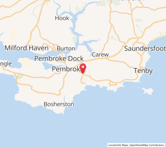 Map of Lamphey, WalesWales