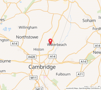 Map of Landbeach, EnglandEngland