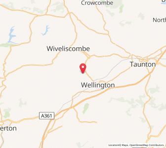 Map of Langford Budville, EnglandEngland