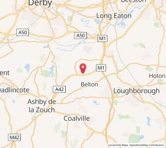 Map of Langley Priory, EnglandEngland