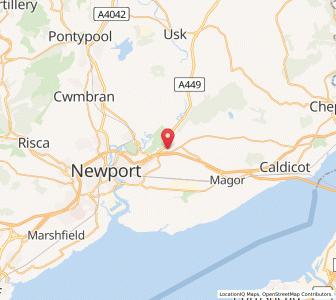 Map of Langstone, WalesWales