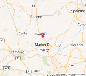 Map of Langtoft, EnglandEngland