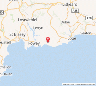 Map of Lansallos, EnglandEngland