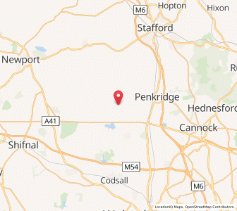 Map of Lapley, EnglandEngland