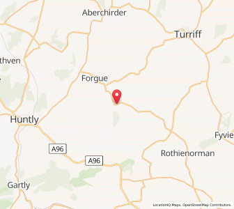 Map of Largue, ScotlandScotland