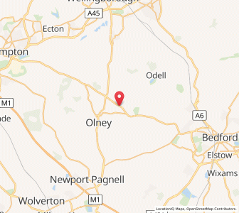 Map of Lavendon, EnglandEngland