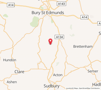 Map of Lawshall, EnglandEngland