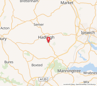 Map of Layham, EnglandEngland