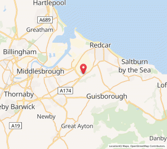 Map of Lazenby, EnglandEngland